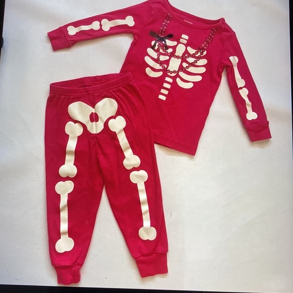 Halloween Skeleton Glow In The Dark Kids Family Pyjamas | Kids - Foto 13